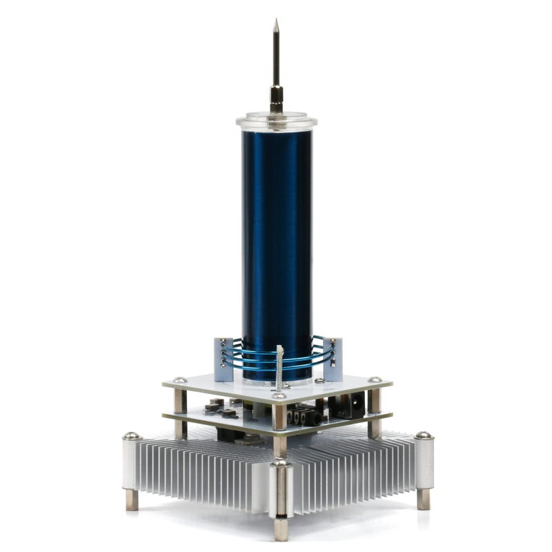 Joytech Music Tesla Coil Acrylic Base Shell Arc Plasma Loudspeaker Wireless Transmission Experiment Desktop Toy Model (YS03) - Image 1